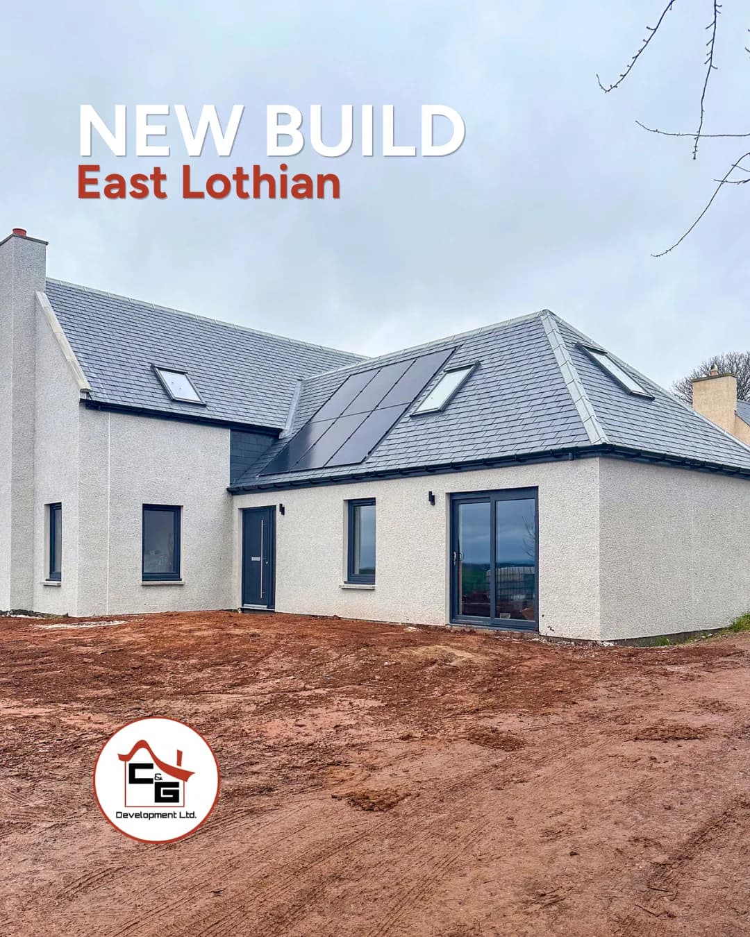 C&G Developments East Lothian new build social media graphic