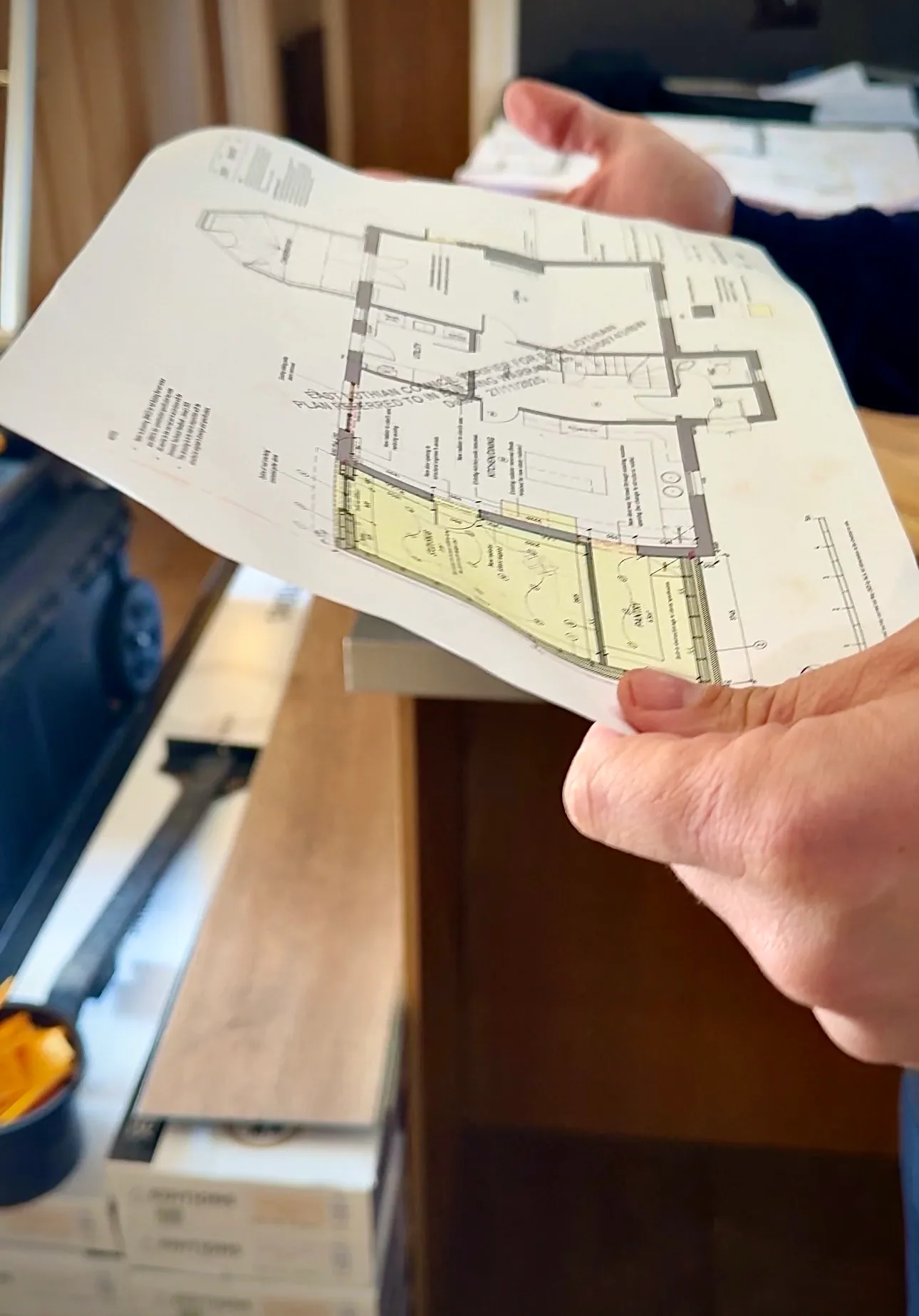 C&G Developments reviewing plans for a client project
