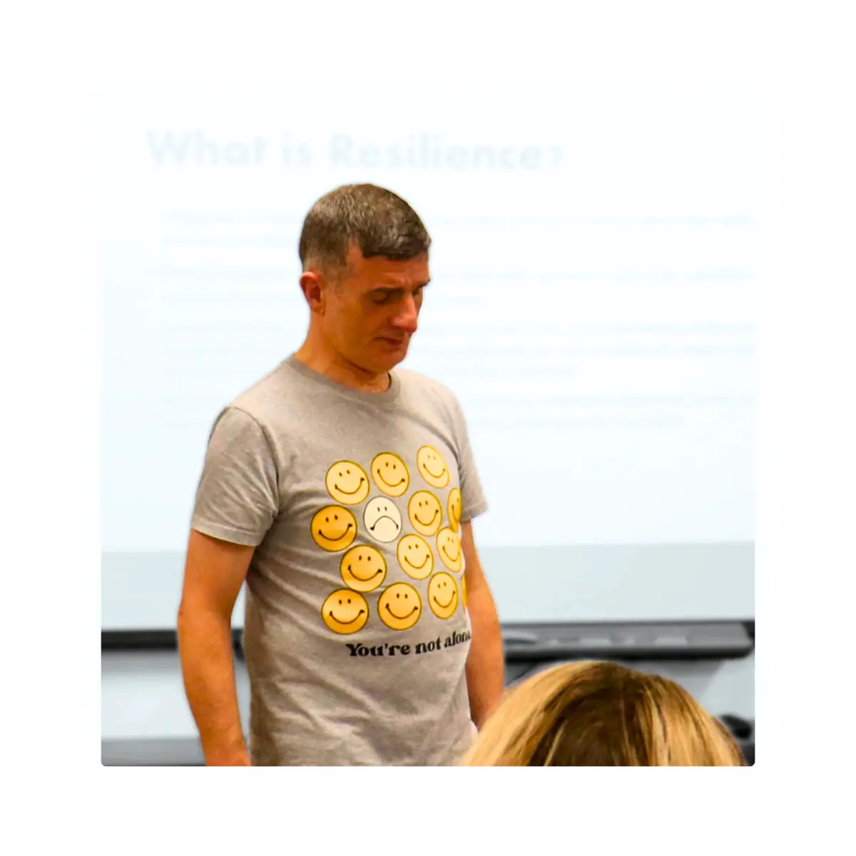 Seamus Corry delivering training