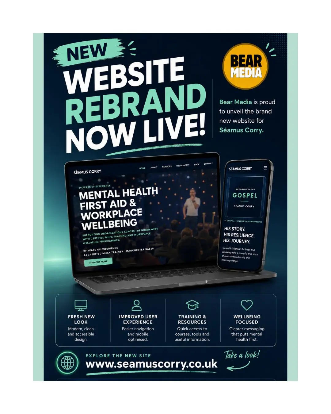 Seamus Corry rebrand creative