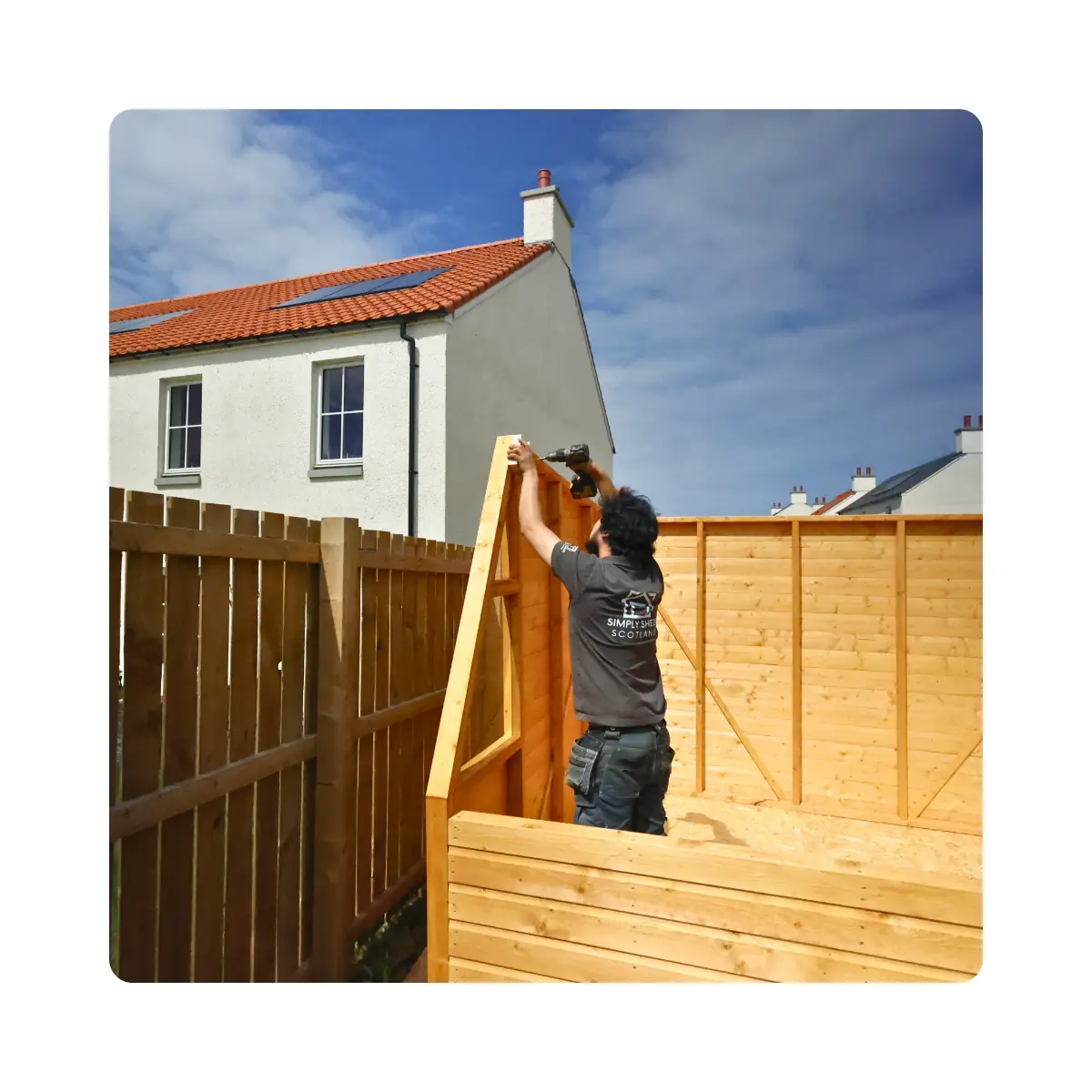 Simply Sheds Scotland installation process content