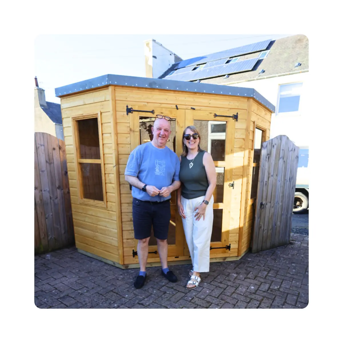 Simply Sheds Scotland customer handover content