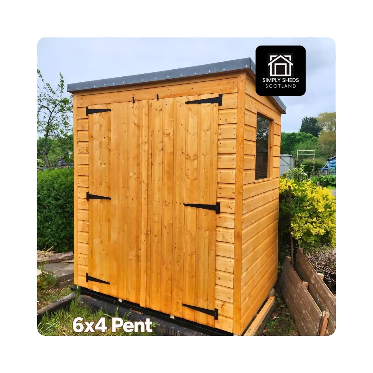 6x4 shed installation by Simply Sheds Scotland