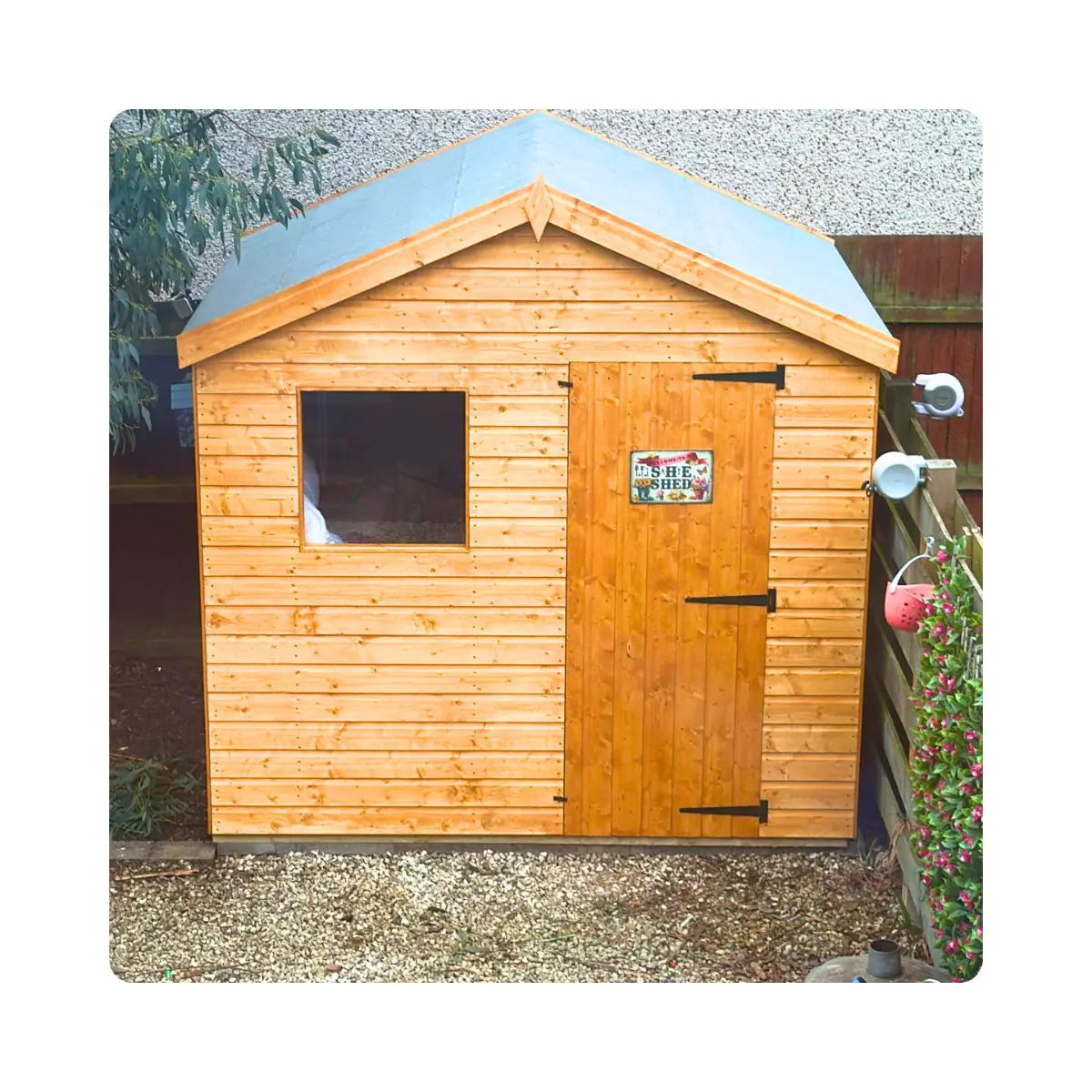 Completed shed build by Simply Sheds Scotland