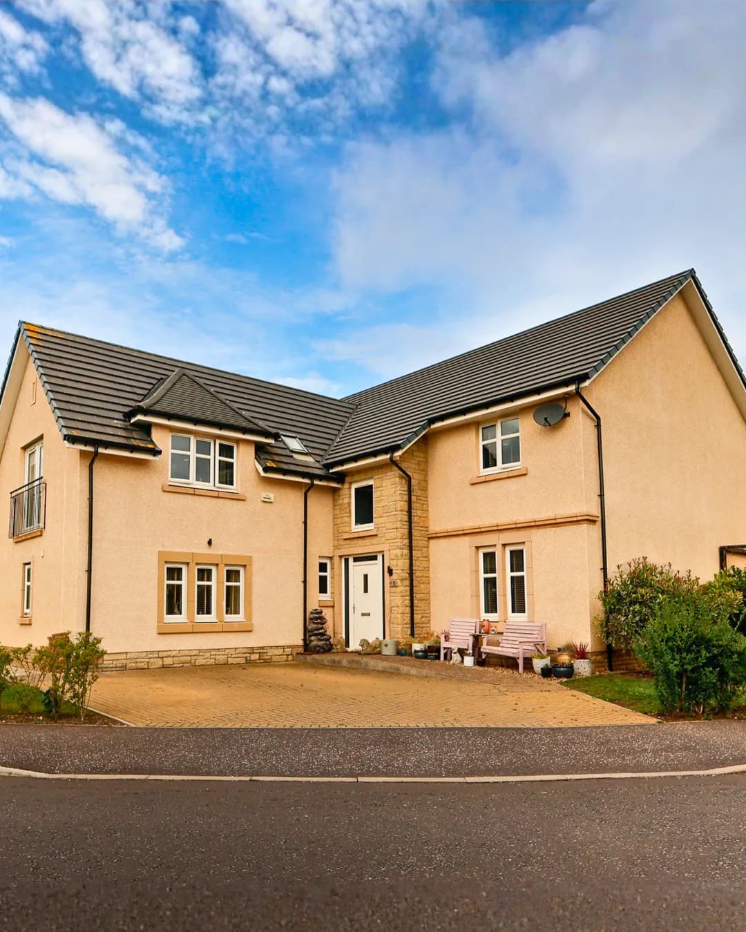 Haddington property exterior photographed for David Todd Sales & Lettings