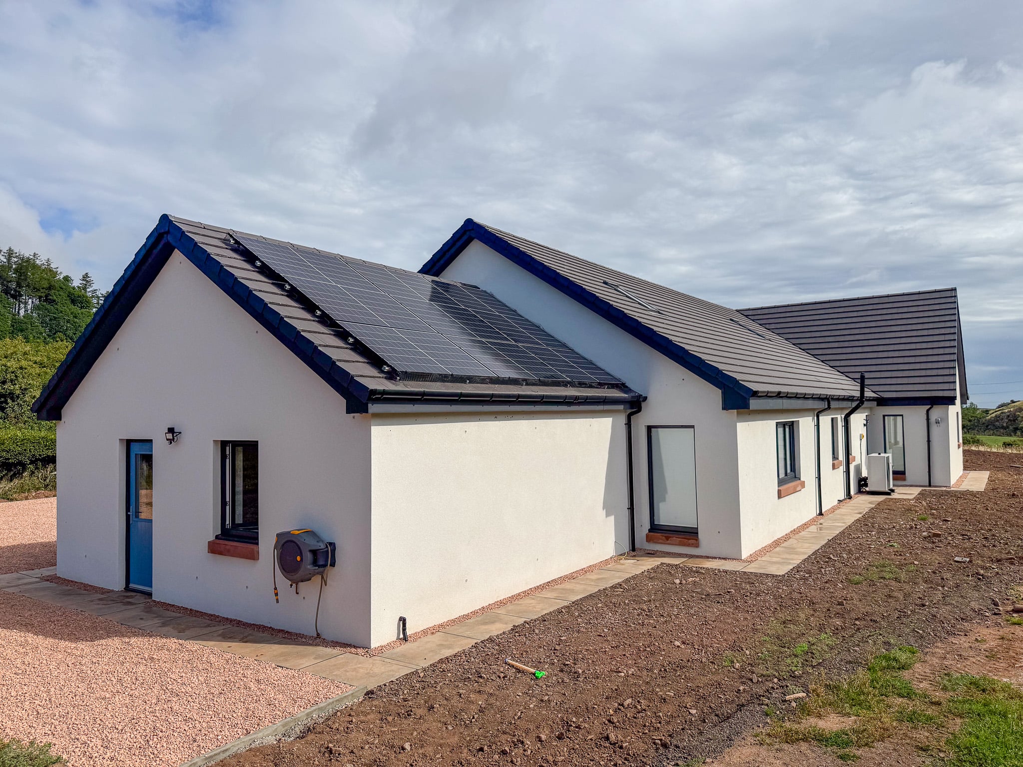 Finished C&G Developments new-build home in rural Scotland