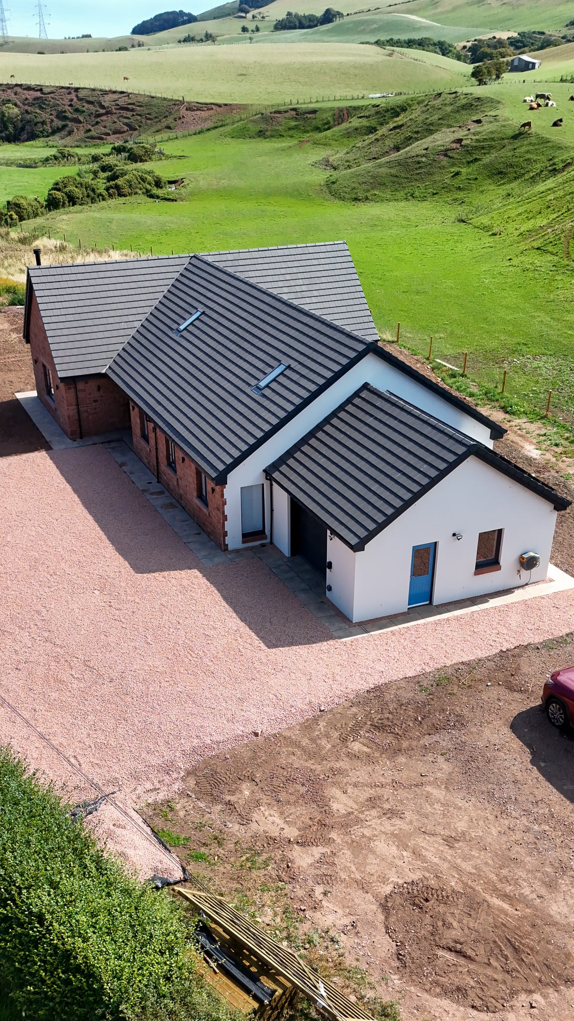 Aerial video production for a finished C&G Developments home