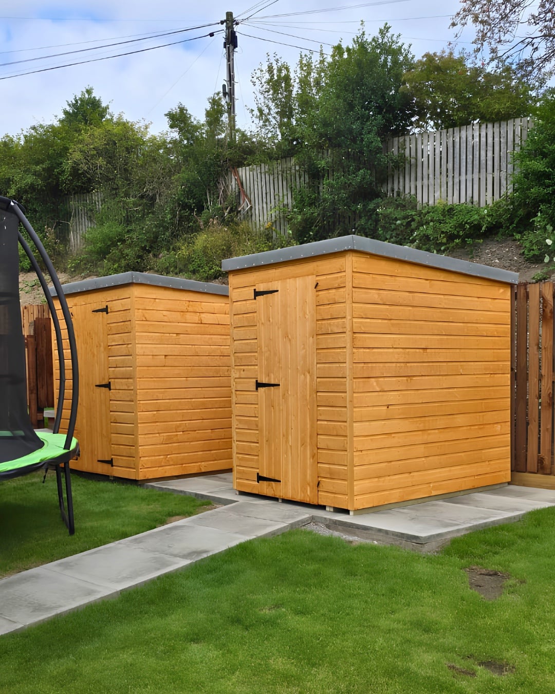 Pair of matching timber garden buildings by Simply Sheds Scotland