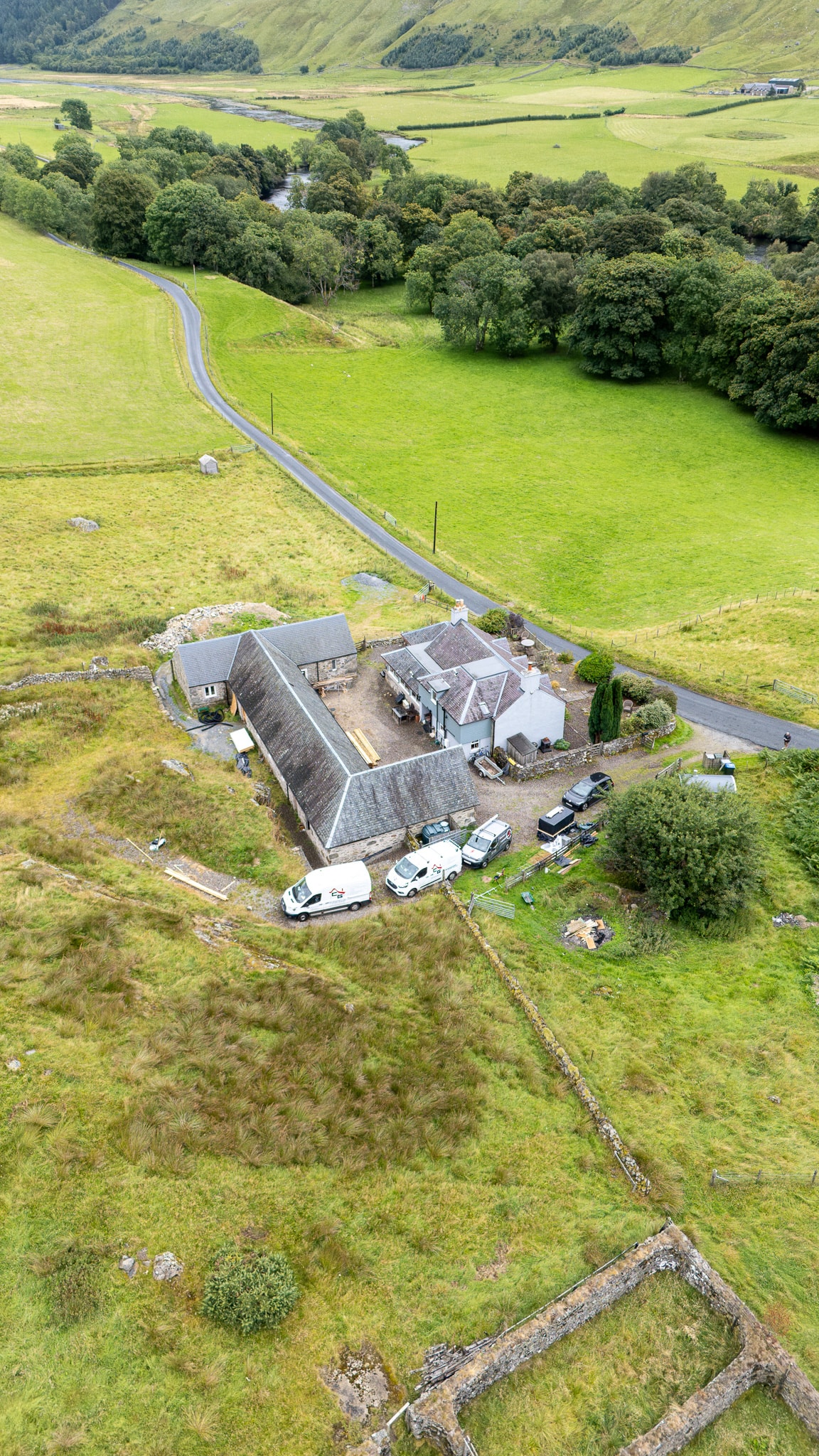 C&G Developments Perthshire aerial landscape photographed by Bear Media